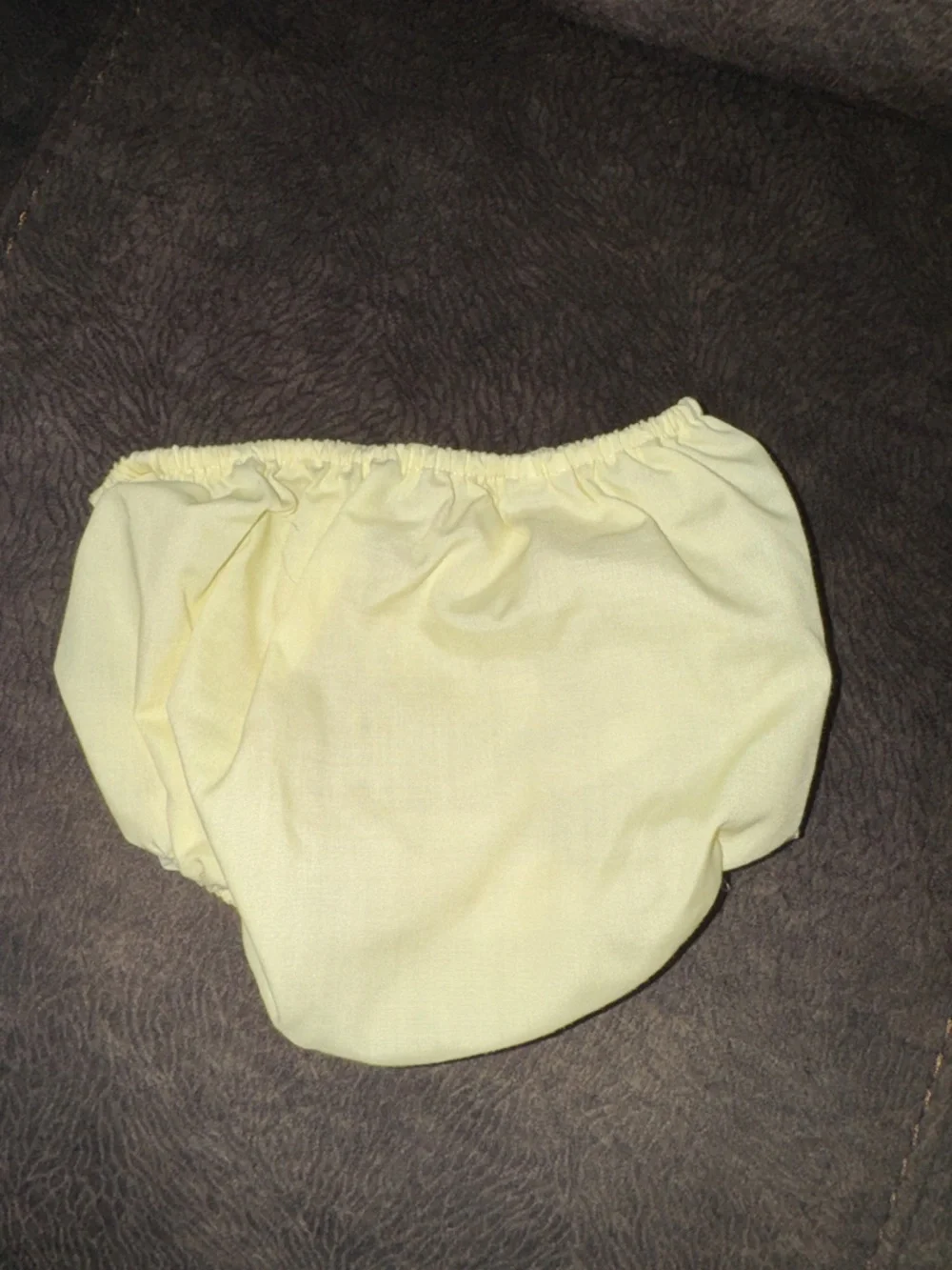 Vintage Cuties by Judy Yellow embroidered Dress w/Ruffle Trim & diaper cover 6m